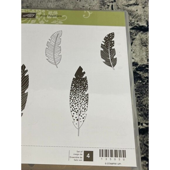 Stampin Up FOUR FEATHERS Stamp Set & FEATHERS Die Set - Picture 5 of 15